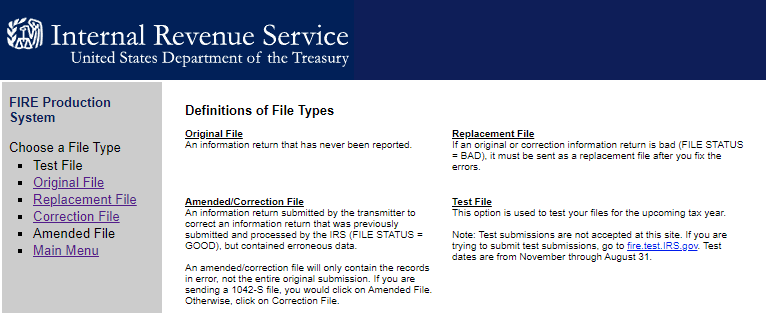 Definition of File Types