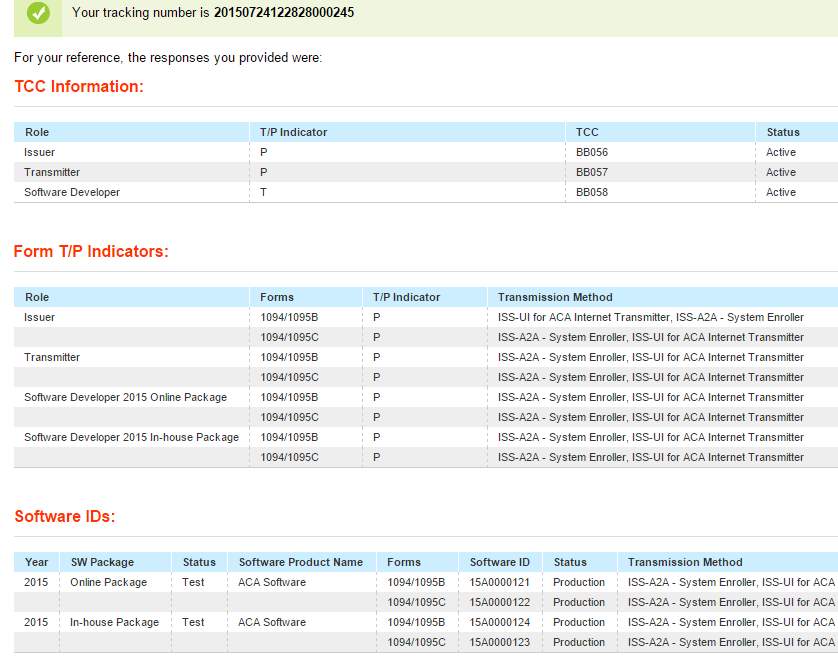 ACA Software 1095-B Page 2