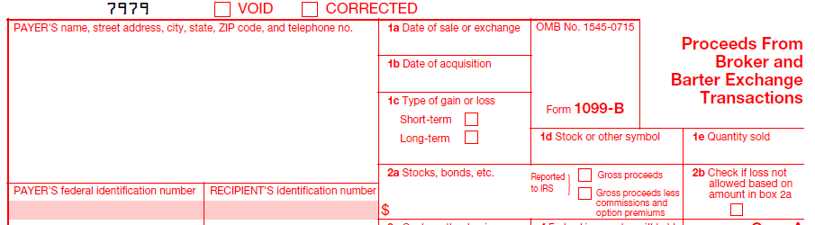 IRS Form 1099-B