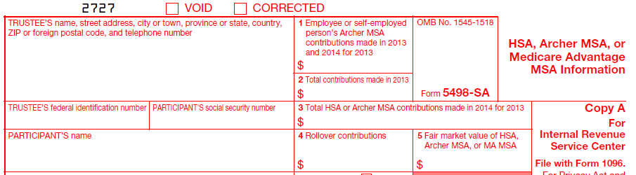 IRS Form 5498-SA