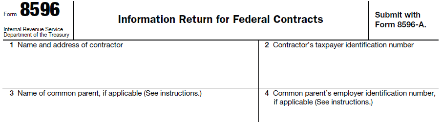 IRS Form 8596