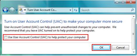 Use User Account Control UAC